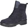 Schnürstiefelette WALDLÄUFER "H-ALEA", Damen, Gr. 7,5 (41), blau (nachtblau), Veloursleder, Nappaleder, klassisch, Schuhe, Schnürboots, Plateaustiefelette, Komfortweite H = sehr weit