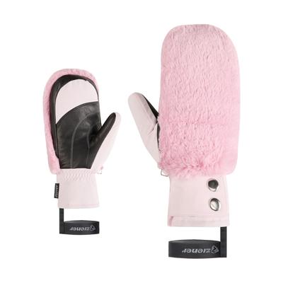 Fäustlinge ZIENER "KATNISS-Z MITTEN glove", Damen, Gr. M, rosa (shell pink), Materialmix, Handschuhe Image