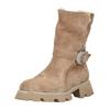 Stiefelette ALMA EN PENA "ALMA EN PENA Stiefelette Veloursleder", Damen, Gr. 38, beige (hellbeige), Veloursleder, casual, Schuhe