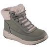 Winterboots SKECHERS "ON-THE-GO STELLAR", Damen, Gr. 40, grün (olivgrün), Lederimitat, Textil, casual, Schuhe, Schnürstiefel, Trekkingschuh mit ULTRA GO Dämpfung