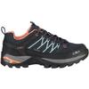 Wanderschuh CMP "RIGEL LOW WMN TREKKING SHOES WP", Gr. 40, b.blau, giada, peach, Leder, sportlich, Schuhe, wasserdicht
