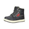 Schnürstiefelette KICKERS "Kickers Stiefelette Lederimitat", Kinder, Gr. 30, schwarz, Lederimitat, casual, Schuhe
