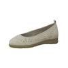 Ballerina TAMARIS "Tamaris Ballerinas Leder", Damen, Gr. 38, beige, Leder, casual, Schuhe
