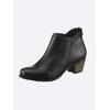 Stiefelette HEINE, Damen, Gr. 37, schwarz, Leder, Glattleder, Rindsleder, sportlich, Schuhe
