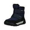 Snowboots GEOX "Geox Stiefel Lederimitat/Textil", Kinder, Gr. 28, navy, lime, Lederimitat, Textil, casual, Schuhe