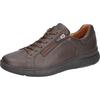 Sneaker WALDLÄUFER "HEIKO", Herren, Gr. 9 (43), braun (dunkelbraun), Nappaleder, unifarben, sportlich, Schuhe, Freizeitschuh, Halbschuh, Bequemschuh in Komfortweite H (= sehr weit)