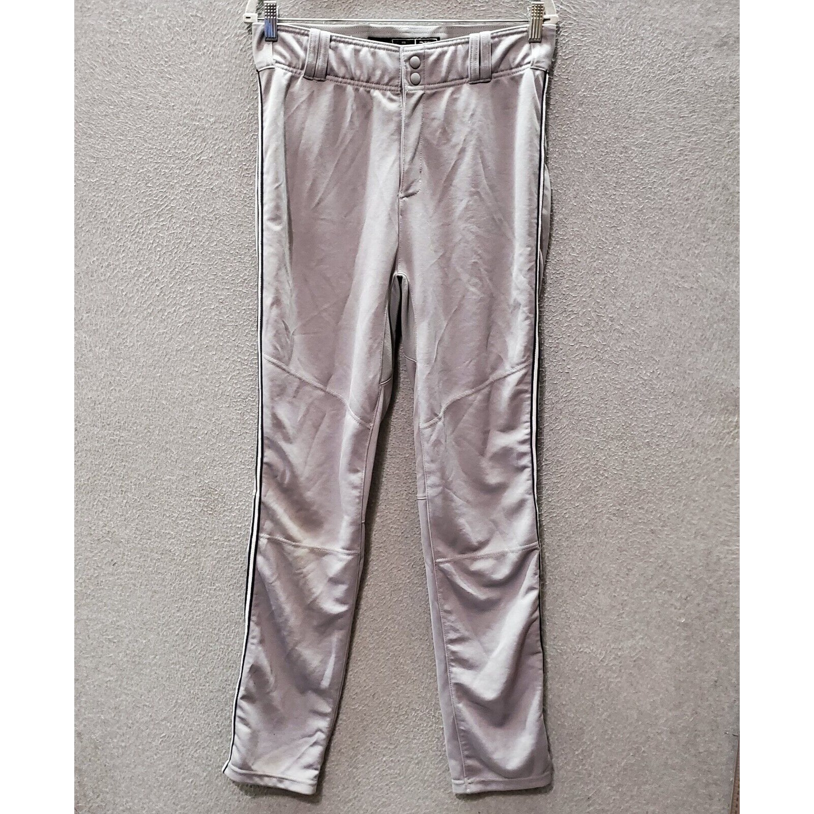 Adidas Pants | Adidas Men Pants Medium Gray Baseball Pants Logo Pockets Inseam 31" | Color: Gray | Size: M