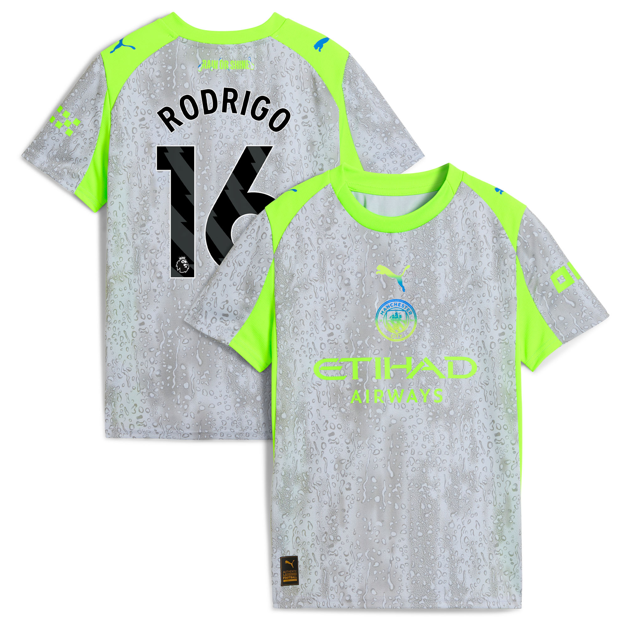 Manchester City PUMA Ausweichtrikot 2025-26 - Kinder mit Aufdruck Rodrigo 16 Image