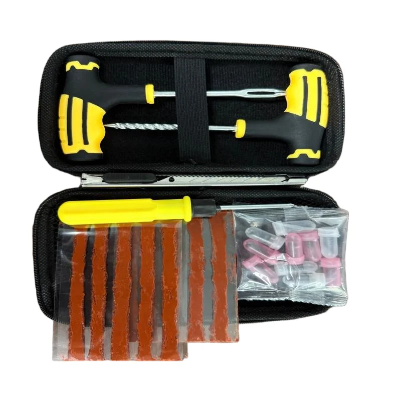 Accessori di riparazione per carichi pesanti per kit di tappi per pneumatici per auto professionali per moto - Kit di riparazione rapido per viti per riparazione pneumatici a vuoto con scatola