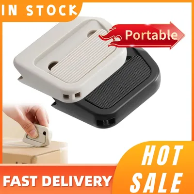 Magnetic Ceramic Box Cutter Retractable Cardboard Cutter Right Angle Groove Portable Safety Package Box Opener For Daily Use