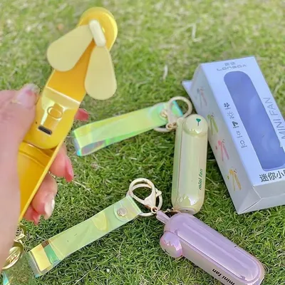 Großhandel 1 stücke Nette Mini Fan Hand USB Falten Tragbare Nacht Büro Kipas Ladung Batterie Tisch Schreibtisch Kühlung Klapp hand Fan