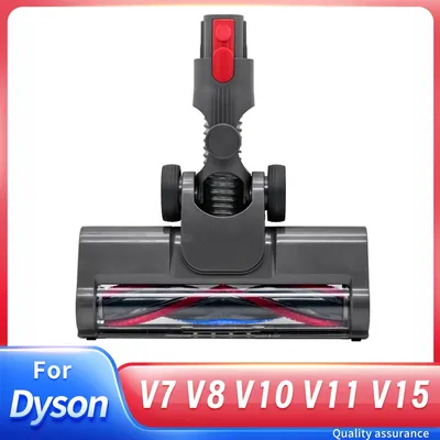 For Dyson V7 V8 V10 V11 Vacuums Cleaners Hardwood Floor Attachment Soft Roller Brush Head Replacement with LED Light