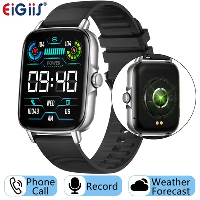 EIGIIS Smartwatch für Herren und Damen, Fitness-Tracker mit Herzfrequenz-Schlafmonitor, Aktivitäts-Tracker, 1,69 Zoll HD, wasserdichte Sportuhr
