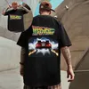 25-26 Sommer Zurück In Die Zukunft T-Shirt Grafik Druck männer frauen Mode Hip Hop Streetwear Kurzarm Plus größe Unisex