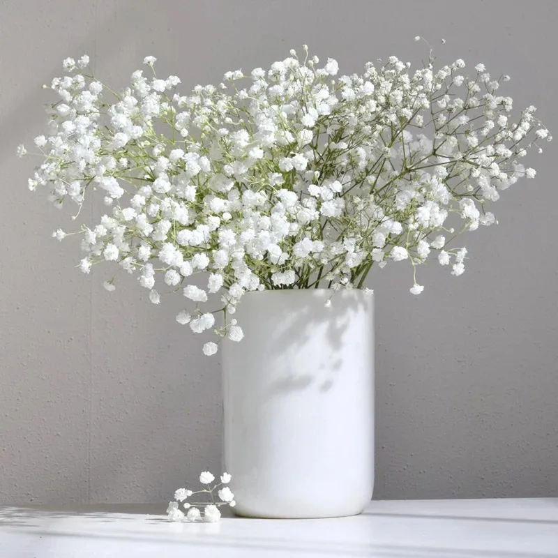 Artificial Plastics Gypsophila Flower Outdoor Garden Party Courtyard Home Vases Table Wedding Bridal Bouquet DIY Gifts Accessory