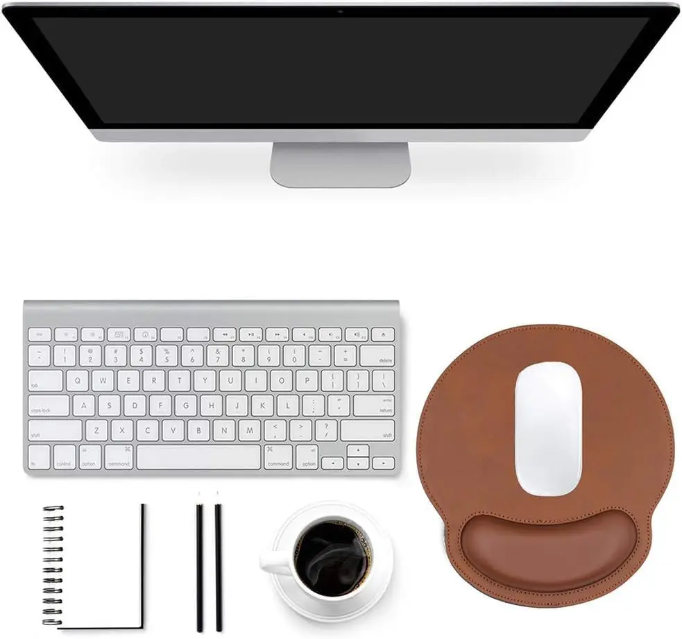 Mauspad, Handgelenkauflage, Unterstützung, ergonomisches Maus-Handgelenkauflage aus Memory-Schaum, bequemes Mauspad zur Schmerzlinderung am Arbeitsplatz Image