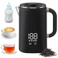 Bollitore elettrico intelligente da 1500 W 5 livelli di controllo della temperatura Teiera da caffè con isolamento a doppio strato in acciaio inossidabile da 1,7 litri