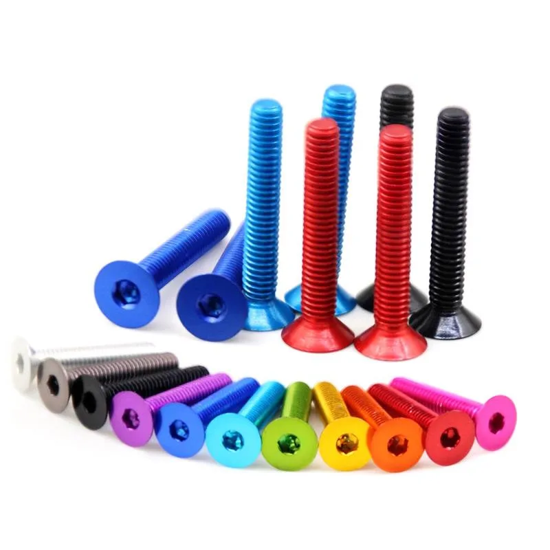 10 Stück M3 Aluminium 7075 Schraube M3*6/8/10/12/14/16/18 Aluminium-Innensechskant-Senkkopfschraube