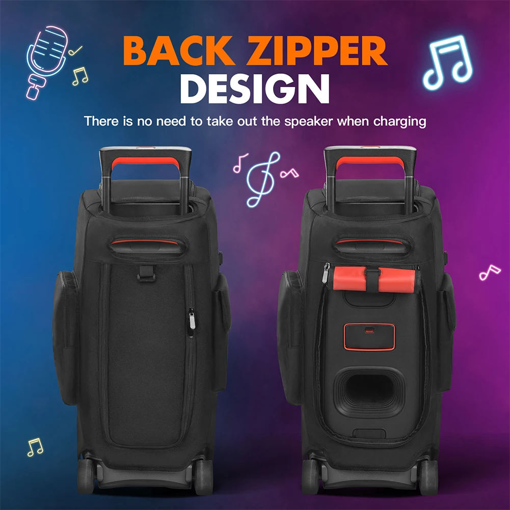 Lautsprecher-Staubschutz, wasserdicht, tragbar, Lautsprecher-Staubschutz, Reißverschluss, gepolsterte Lautsprecher-Schutzhülle für JBL PARTYBOX 310/320 Image