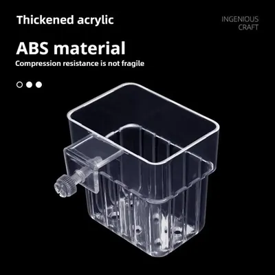 Aquarium Plant Holder,Transparent Hanging Pot for Fish Tank Aquatic Plant Cultivation and Aquascape Decorations Planter Cups