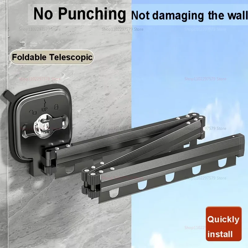 Cintre pliant pour vêtements, support de séchage de tissu rétractable d