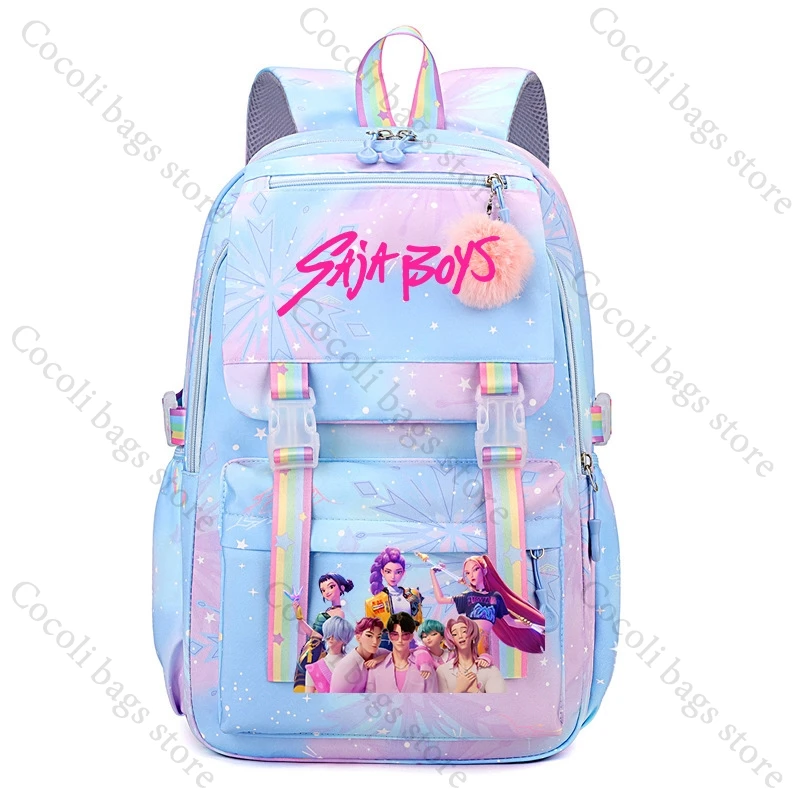 2025 KPop Demon Hunters imprimer école sac à dos pour les filles retour à l'école adolescent jeunesse sacs à dos sacs d'école légers fille cartable