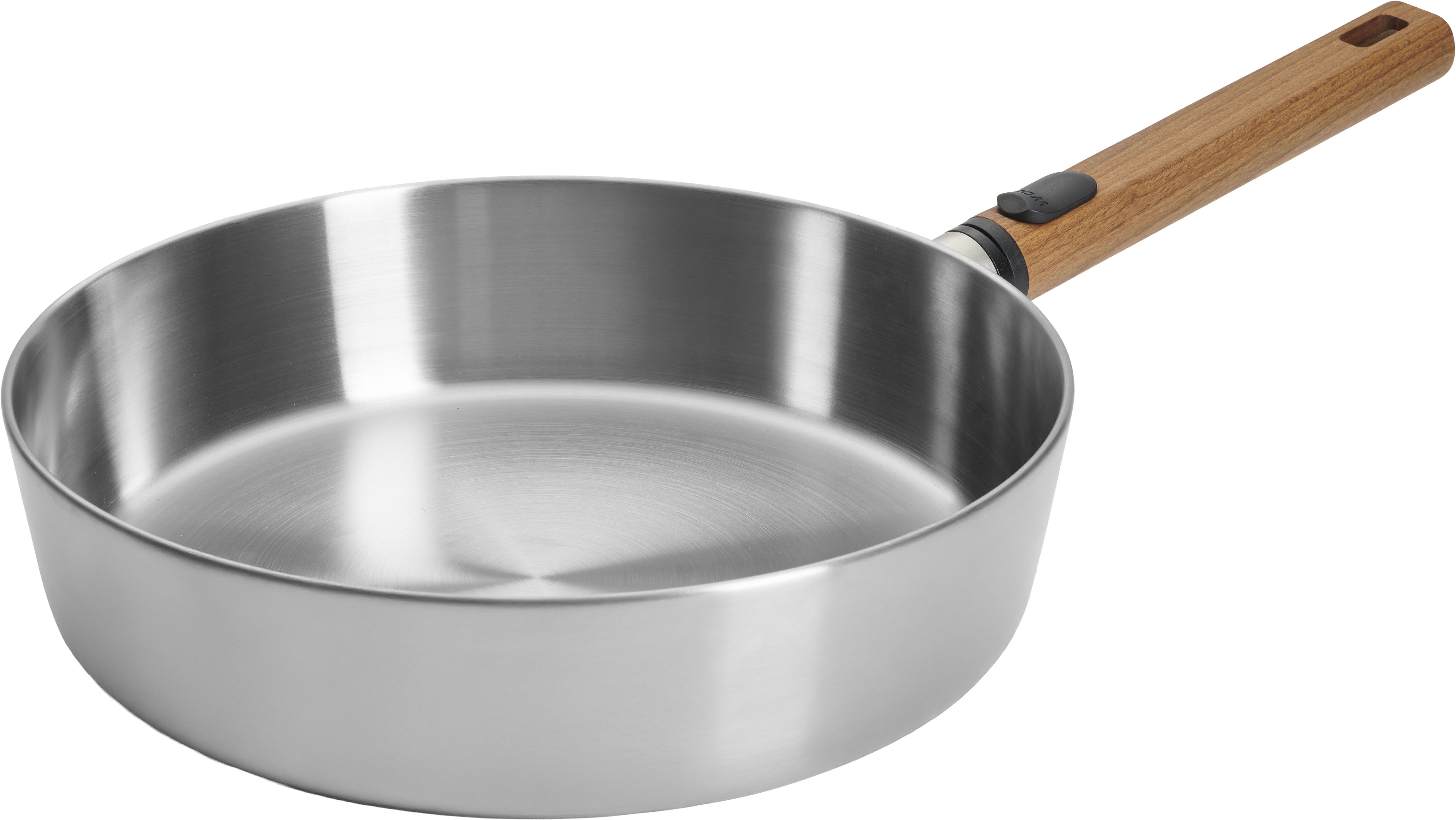 Schmorpfanne WOLL "Logic Steel", silber (silberfarben, natur), H:7cm Ø:28cm, Pfannen, 5-Schicht-Aufbau Image