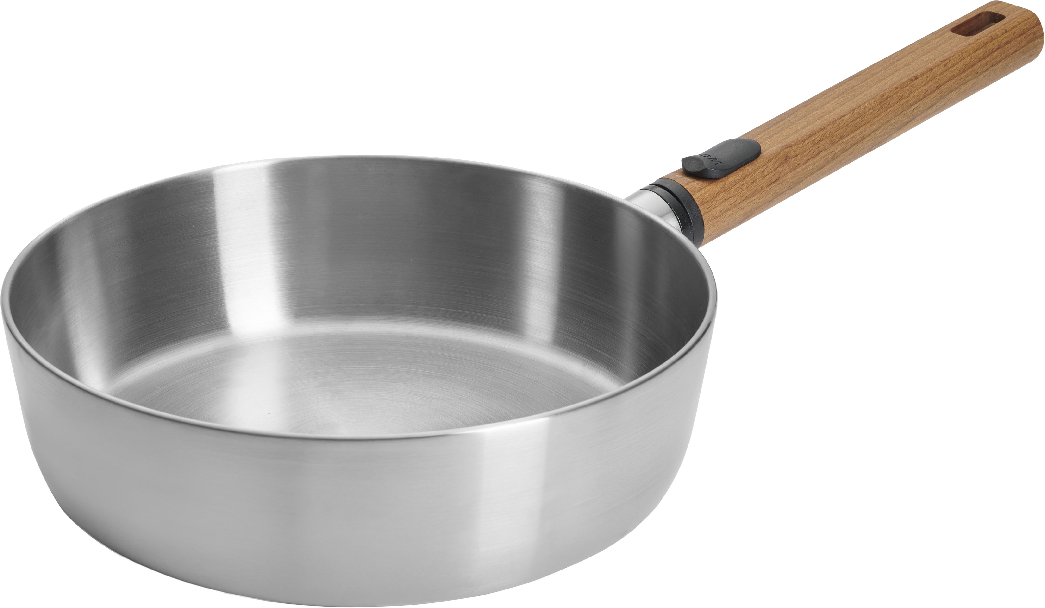 Schmorpfanne WOLL "Logic Steel", silber (silberfarben, natur), H:7cm Ø:24cm, Pfannen, Schmorpfanne, 5-Schicht-Aufbau Image