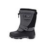 Winterboots KANGAROOS "KANGA-BEAN II", Damen, Gr. 28, grau (steel grau, jet schwarz), Synthetik, Textil, sportlich, Schuhe, Snowboots, Winterboots, Winterschuhe, herausnehmbarer Innenschuh