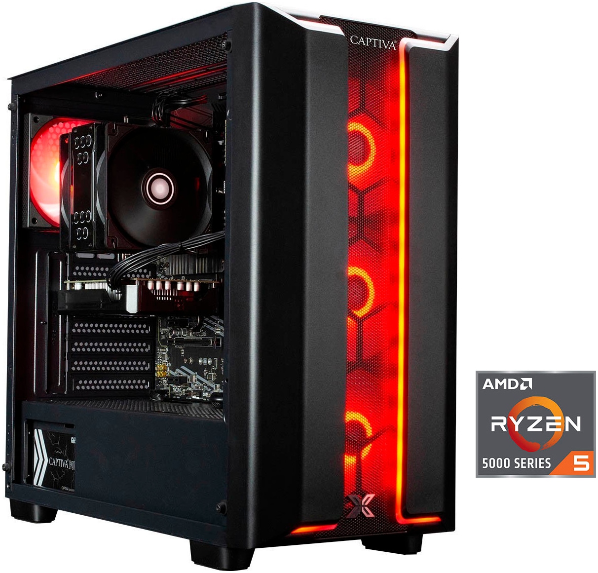 CAPTIVA Gaming-PC "Advanced Gaming R94-005", schwarz, Windows 11 Home,64bit, 32 GB RAM 2.000 GB SSD, Desktop-PCs Image