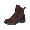 Schnürstiefelette WALDLÄUFER "K-ZOE", Damen, Gr. 7,5 (41), braun (dunkelbraun), Veloursleder, Nappaleder, unifarben, klassisch, Schuhe, Winterboots, Schnürboots, Komfortweite K