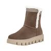 Stiefelette RIEKER "Rieker Stiefelette Leder", Damen, Gr. 36, braun (dunkelbraun), Leder, casual, Schuhe