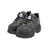 Trainingsschuh BUFFALO "Buffalo 1339-14 - VEGAN DENIM", Damen, Gr. 41, grau (grau, schwarz), Kunstfaser, unifarben, Schuhe