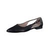 Ballerina PAUL GREEN "Paul Green Ballerinas Glattleder", Damen, Gr. 40,5, schwarz, Glattleder, elegant, Schuhe
