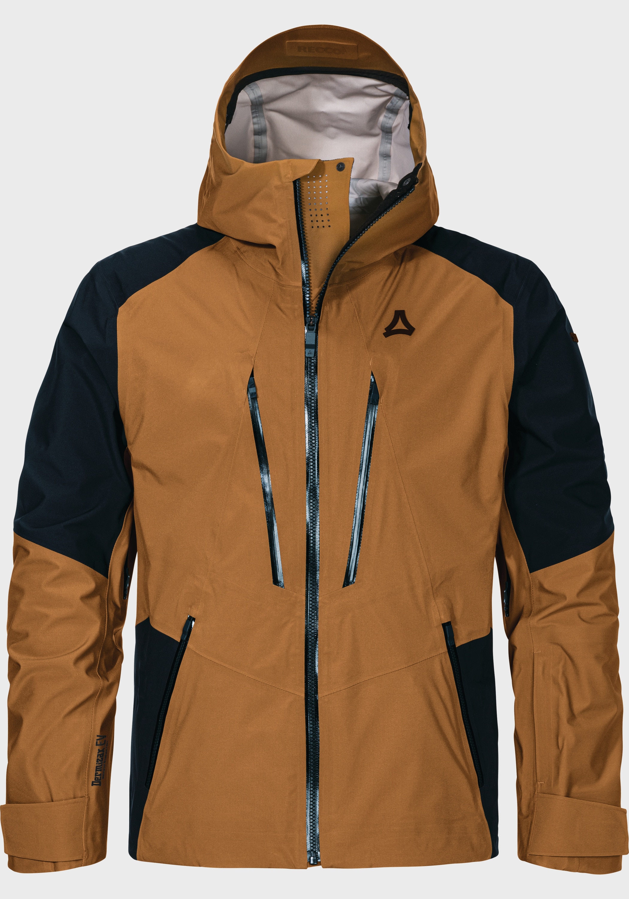 Outdoorjacke SCHÖFFEL "Ski Shell Jk Style Lufeld MNS", Herren, Gr. 50, 4745, braun, Oberstoff: Aussenseite: 100% Nylon, Innenseite: 100% Polyester; (Membran: Polyurethan); Futter: 100% Polyester, relaxed fit, hoch geschlossener Ausschnitt, Jacken...