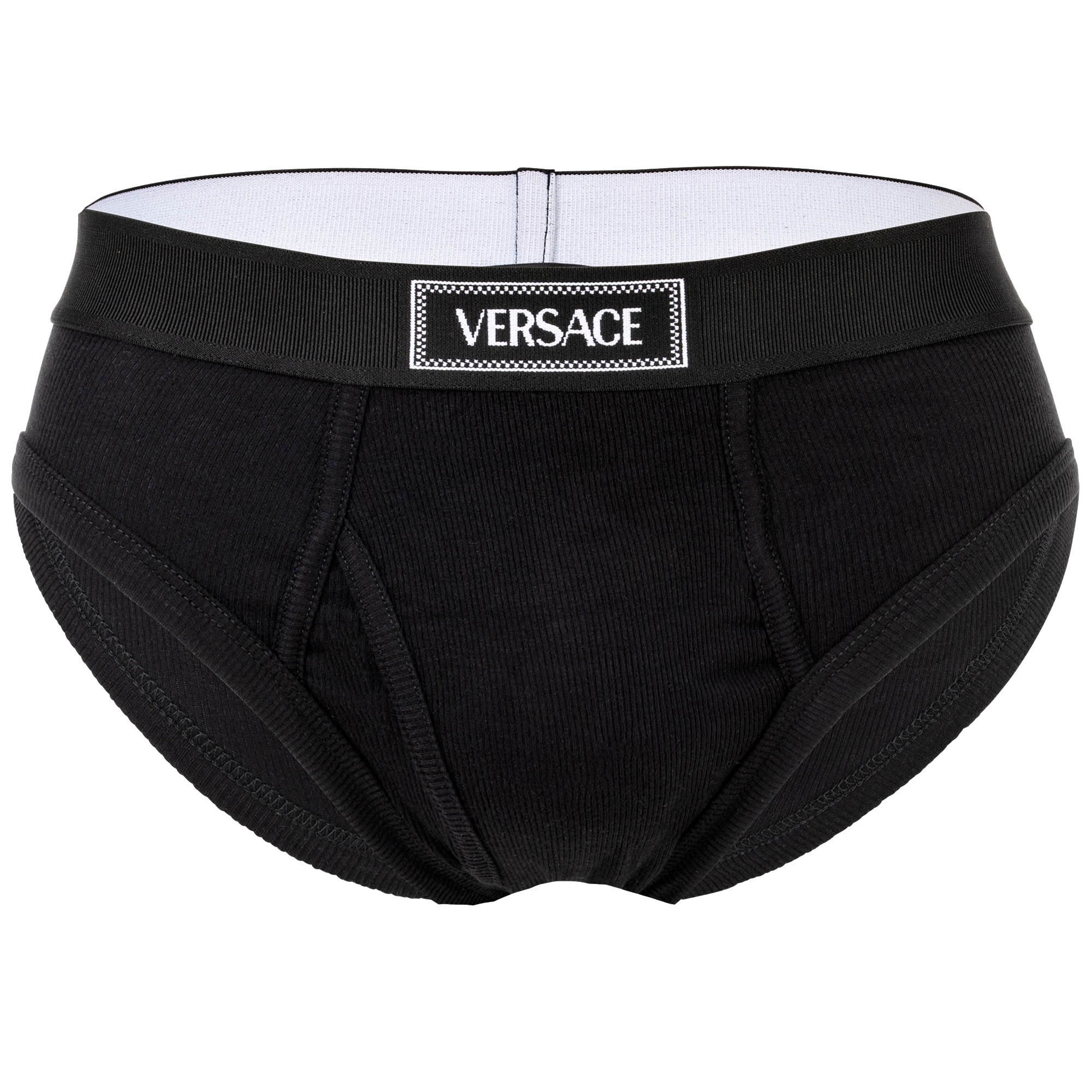 Versace Tex Ribbed Cotton Brief Image