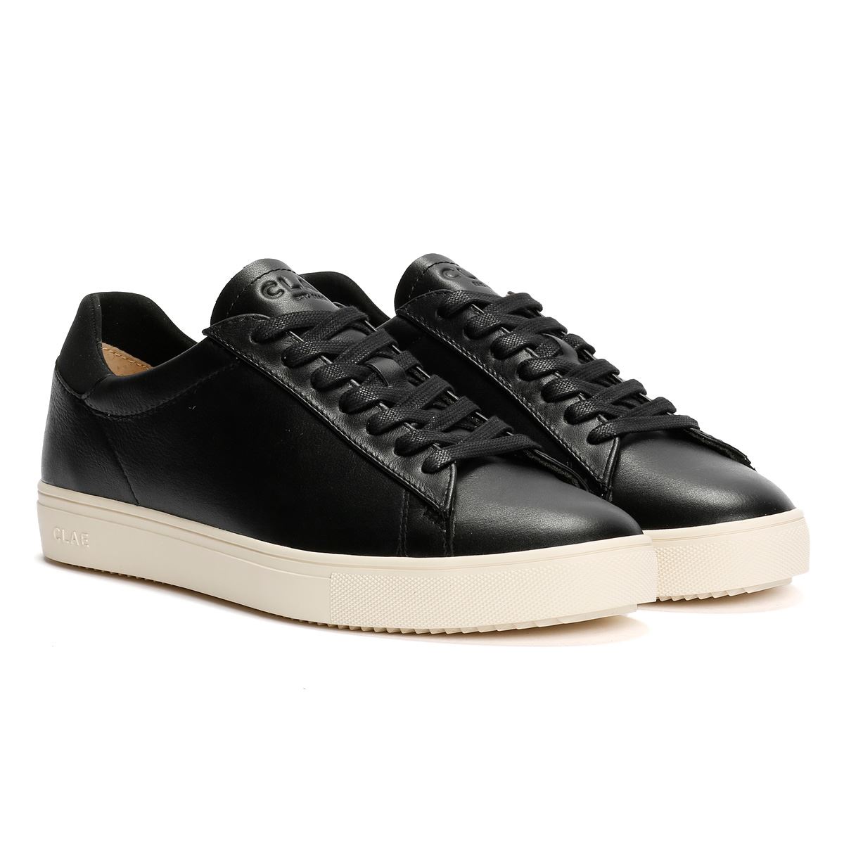 Clae Bradley Herren Schwarz Leder Sneaker
