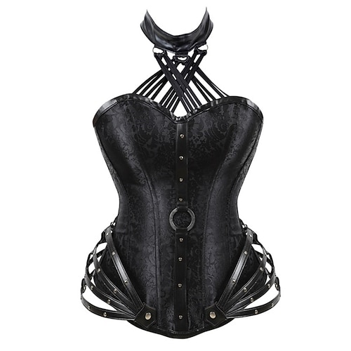 Damen Korsett Shapewear Taillenmieder Formende Unterwäsche Sexy Korsett Mode Sexy Blumen Rückenfrei Urlaub Party Straße Ärmellos Korsett Schwarz Wein Grau Frühling Herbst Figurbetonter Schnitt Image