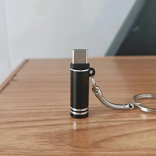 praktisches USB-C-Notfeuerzeug – aus Aluminiumlegierung, benötigt keine Batterien, aktivieren Sie einfach den OTG-Modus Ihres Telefons – schaltet sich zur Sicherheit im Freien nach 8 Sekunden Image