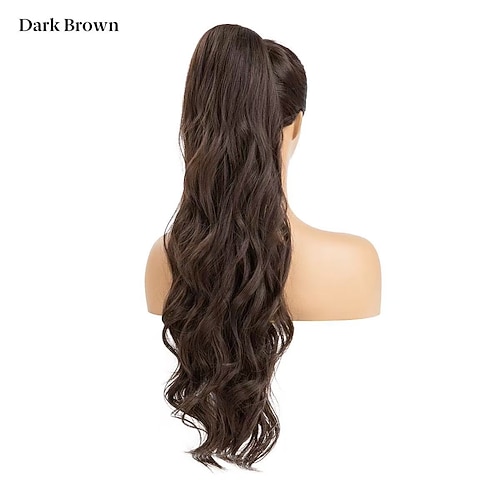 Haarteil Scrunchy Hochsteckfrisuren voluminös lockig Messy Bun hellblond g5l Image