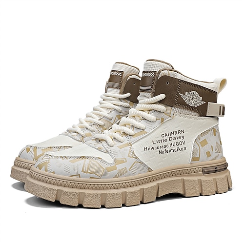 High-Top-Mode-Freizeit-Sneaker für Herren trendiges Printdesign für Streetstyle und Alltag Image