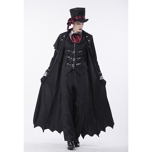 Vampir Outfits Ausgefallene Kostüme Kostümparty Steampunk Erwachsene Herren Halloween Karneval Leistung Einfache Halloween-Kostüme Verkleiden Image