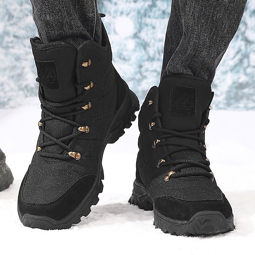 Wasserdichte Wanderstiefel für Herren warme Outdoor-Schneestiefel für Trekking und den täglichen Gebrauch Image