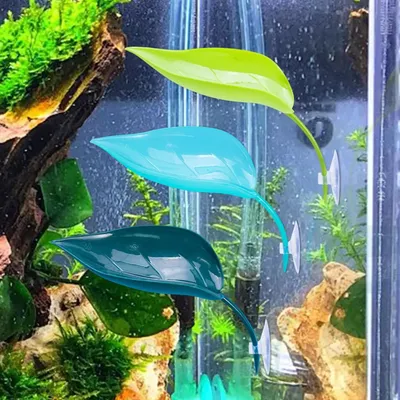 3PCS Frosch Lebensraum Blatt Reptil Dekorationen Saugnapf Frosch Tank Blatt Realistische Reptil Ruhen Liefert Für Schildkröte Terrasse
