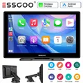 ESSGOO Controllo Vocale IA Assistente Google 9 Pollici IPS 2.5D HD Display Touch Universale Portatile Autoradio Carplay Apple Wireless Android Auto WIFI FM USB TF AUX Bluetooth Mirror Link Type-C