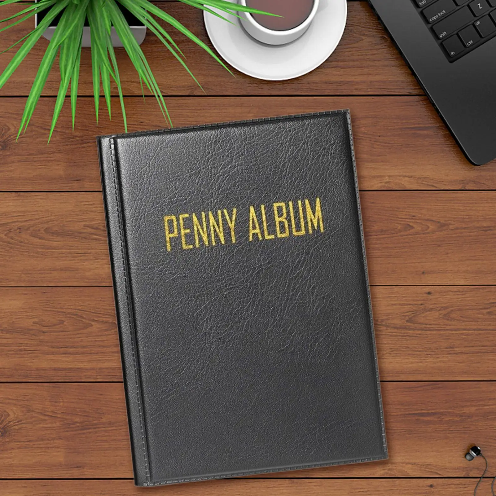 Penny Book Penny Collection Album Hold 108-Münzen-Geld-Aufbewahrungsorganisator, Ausstellungszubehör für Reisen, Souvenir, Währung, Dollar Image