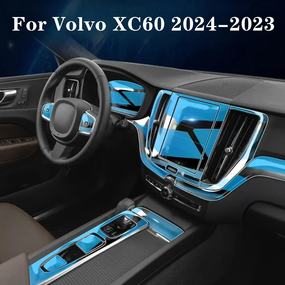 Für Volvo XC60 2024-2023 Auto Tür Center Konsole Media Dashboard Navigation TPU Anti-scratch Schutz Film auto Innen Film Image