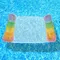 1pc Sequin Gradient Inflatable Water Hammock PVC Pool Float Party Fun Water Floating Seat Lounger Pool Accessories