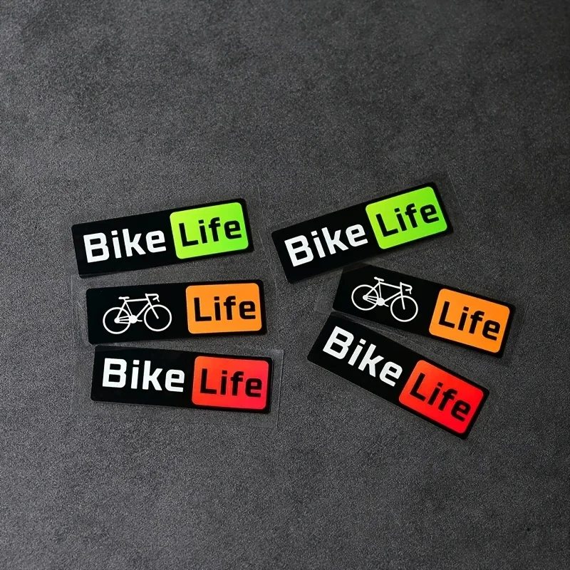2 TEILE/SATZ „Bike Life“ Fahrradrahmen-Aufkleber – ideal für Fahrradbegeisterte Image