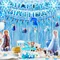 Disney Frozen Geburtstagsparty-Dekorationen, 63 Stück Frozen Party Supplies – Frozen Balloon Banner Zauberstab und Elsa Folienballon usw. Dekoration
